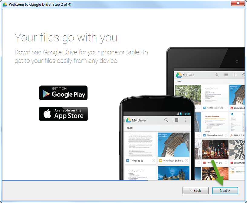 sync google drive with pc