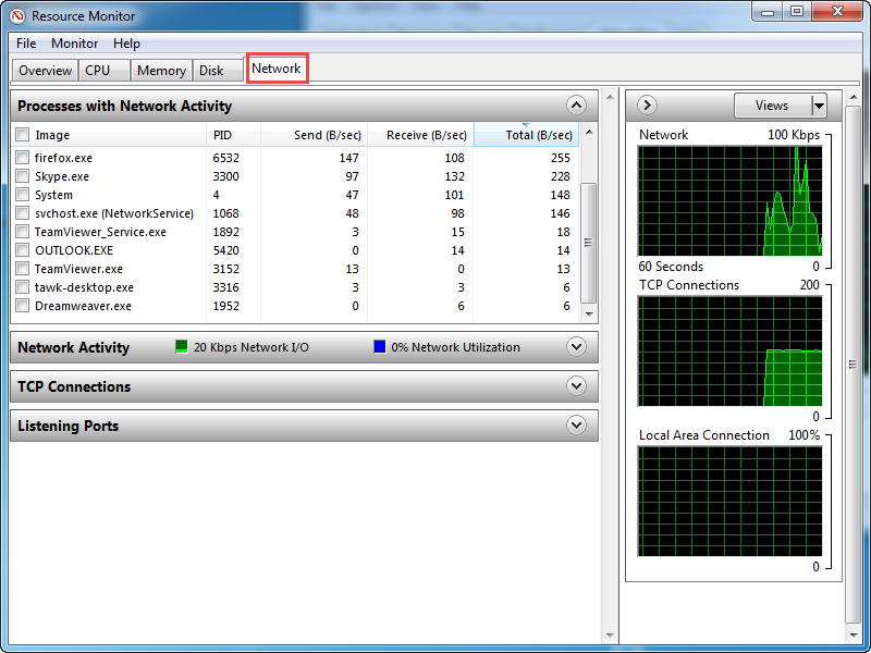 continuous internet connection testing