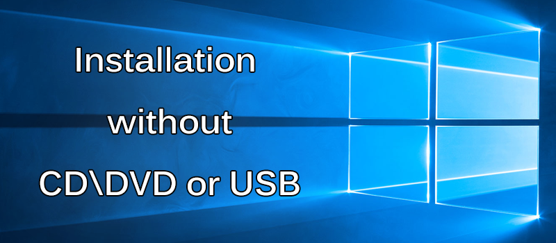 how to install windows without cd drive