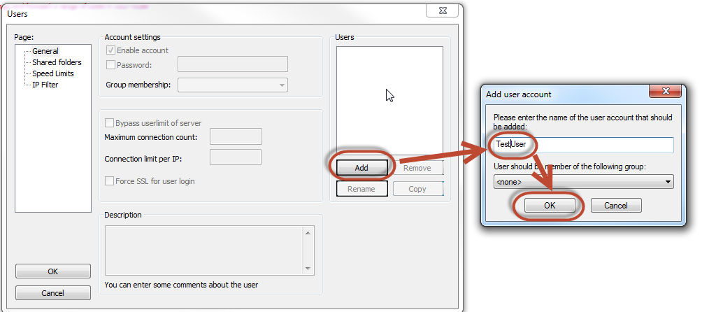 set up public ftp server