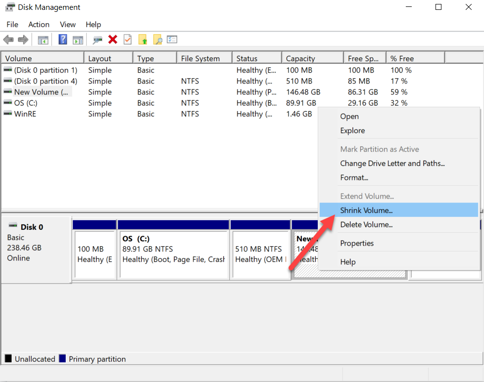 Dividing hard drive in Windows 10  HiTech Service