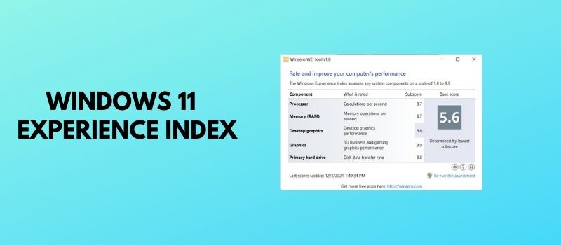 How to Check Windows Experience Index Score on Windows 11